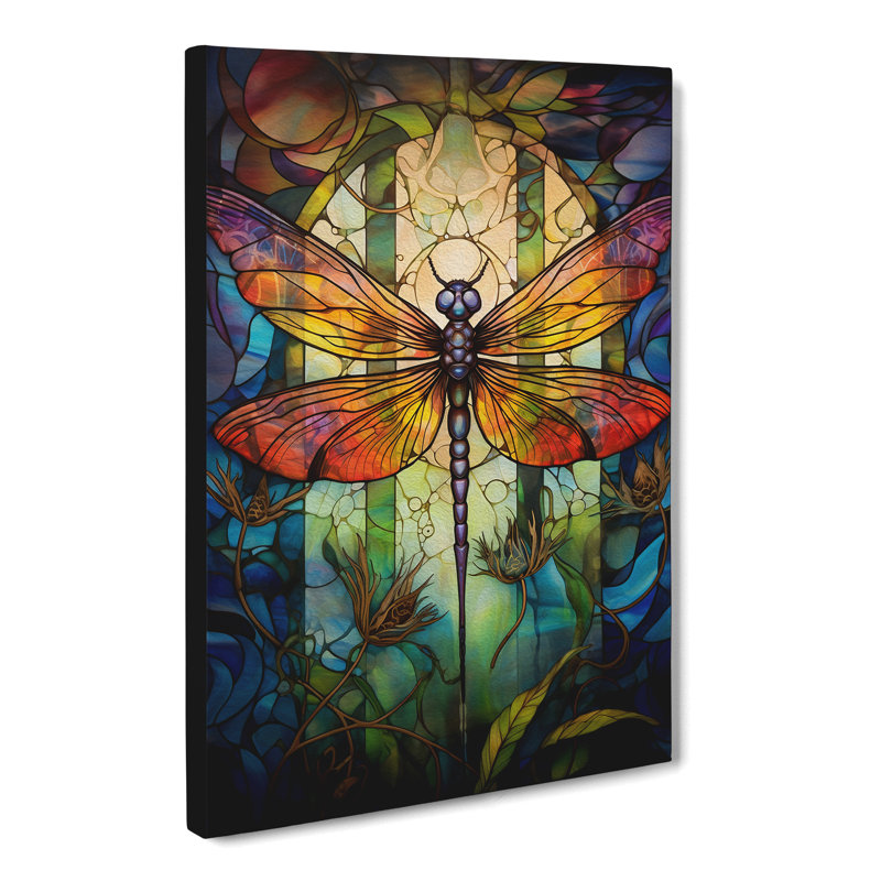 Dragonfly Symbolism Art - Wrapped Canvas, 50cm H x 35cm W x 3cm D
