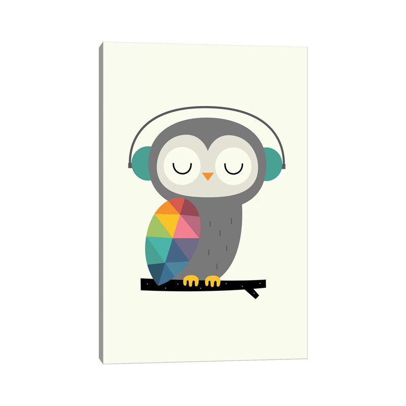 Owl Time by Andy Westface - Wrapped Canvas Print, 101.6 cm H x 66.04 cm W x 1.91 cm D