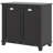 Dual Tilt out Laundry Hamper Cabinet, Bathroom Storage Cabinet with 2-Compartment Hamper, Modern  Floor Cabinet