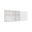 Armoire murale, 2 portes, 4 tablettes