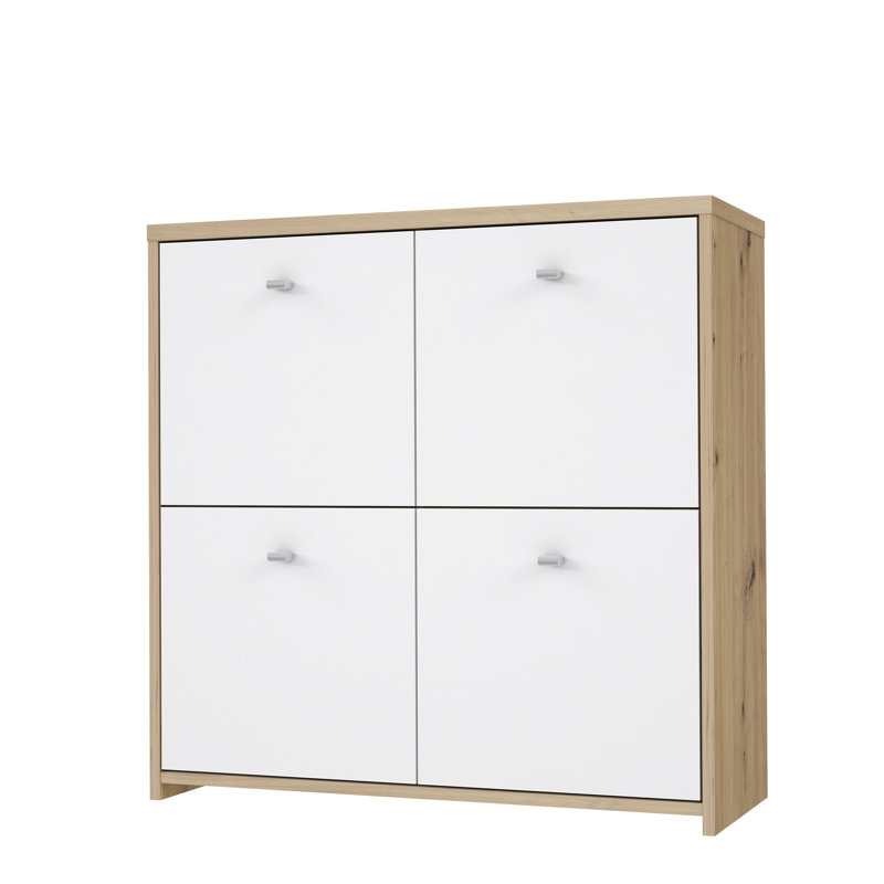 Desserte de 30,39 po de large Cay, Blanc / brun
