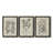 " Antique Black And White Botanical VII " 3 - Pieces-408395205-408395206