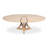 Casual Extendable Oak Round Solid Wood Dining Table-108207497-108207498