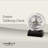 Fusion Modern & Contemporary Tabletop Clock, Optical Crystal Case with Skeleton Movement, Roman Numeral Dial, Black Crystal Base