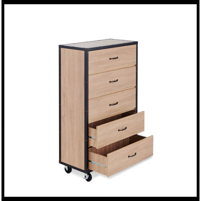 Commode 5 tiroirs Adriaunna