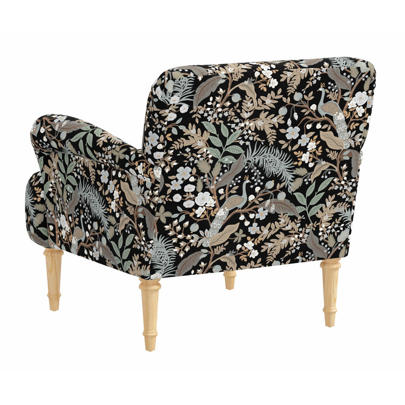 Bristol Armchair, Rpc Peacock Black Linen