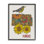 «Kansas Sunflower Blooms State Bird» par Valentina Harper, impression sur toile encadrée