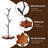 Coffee Mug Holder, Mug Tree For Counter, Leaf Shaped Mug Tree With Wooden Base, Coffee Cup Tree Holder For Countertop, Mug Rack Countertop,(Brown)