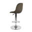 Drumheller Swivel Upholstered and Velvet Adjustable Height Bar Stool with Steel Frame