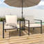 2 pièces chaises de patio en métal et osier avec coussins-1228119320