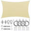 Toile d'ombrage rectangulaire Royal Shade avec trousse de quincaillerie et corde-114882086-114882092