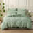 Solayne Muslin Duvet Cover Set 100% Cotton Double-Layer Linen Like Gauze Comforter Cover 3 Pieces Breathable & Lightweight For All Season-111460470-111460468