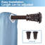 Tringle à rideaux simple ajustable Debolt-21683811-21683812