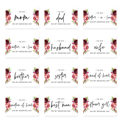 Carte de mariage pivoines