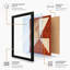 Pinwheel in Rust Geometric - Framed Print-1950813168-1950813182