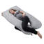  Full Body Pregnancy Pillow Cover- U-Shaped Soft Cotton Replacement Pillowcase with Zipper-1882414591