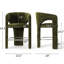 Ensemble de 2 tabourets de bar 24,5 "de hauteur comptoir moderne avec repose-pieds argenté pour îlot de cuisine-502398119