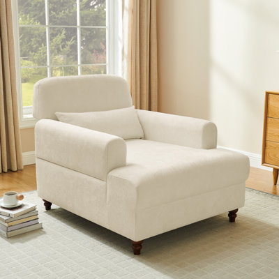 Chaise longue d'intérieur rembourrée 36 po