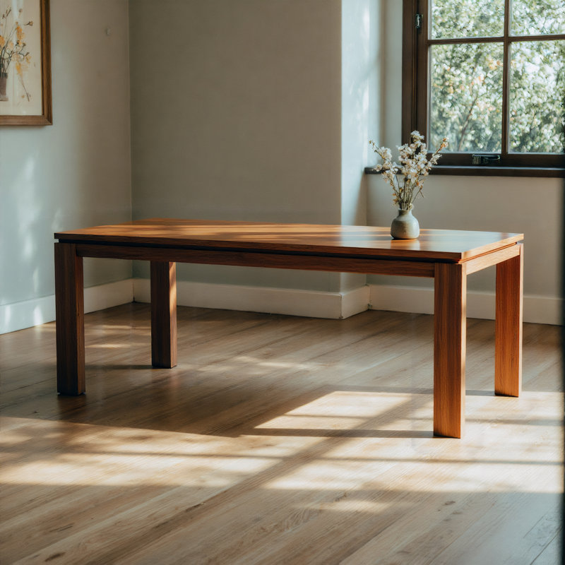 Table de salle à manger Mid Century Modern, H 29,52 po x L 62,99 po x l 31,49 po