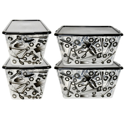 SimplyKleen Plastic Decorative Bins