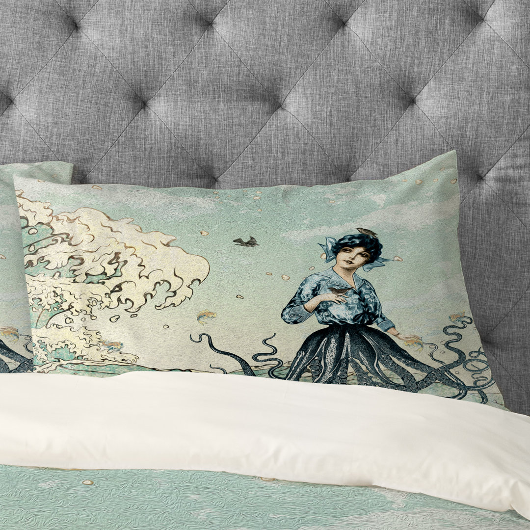 Sea Fairy Pillowcase Deny Designs 