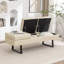 Banc de rangement rembourré en similicuir Charice-132539110