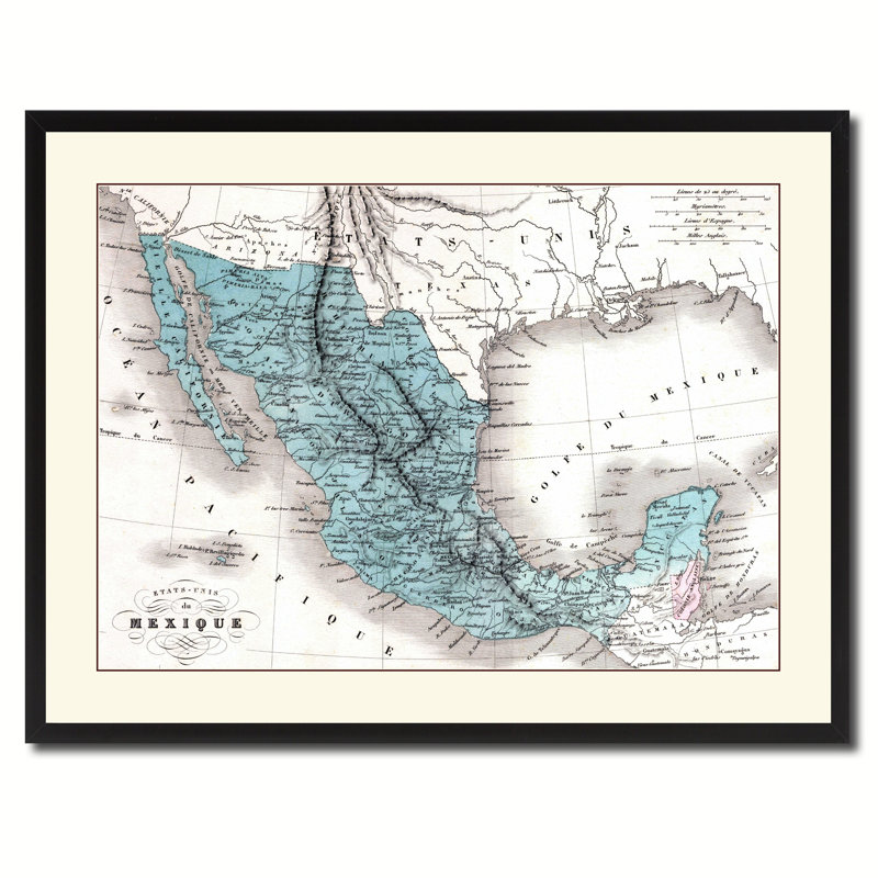 " Mexico Vintage Map "