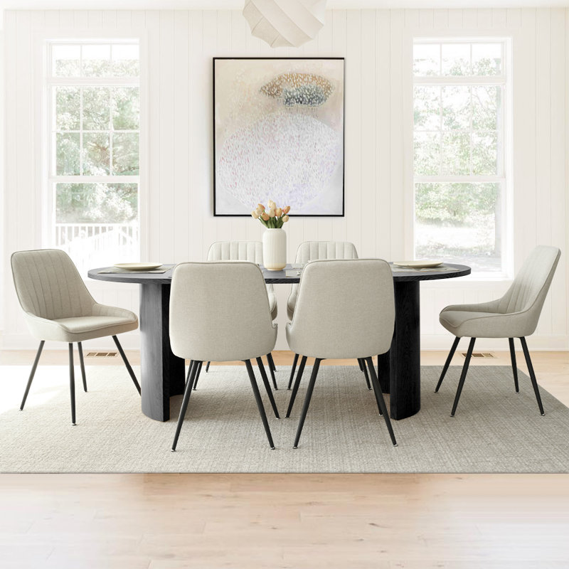 Ensemble repas pour 6 personnes Audna, Noir