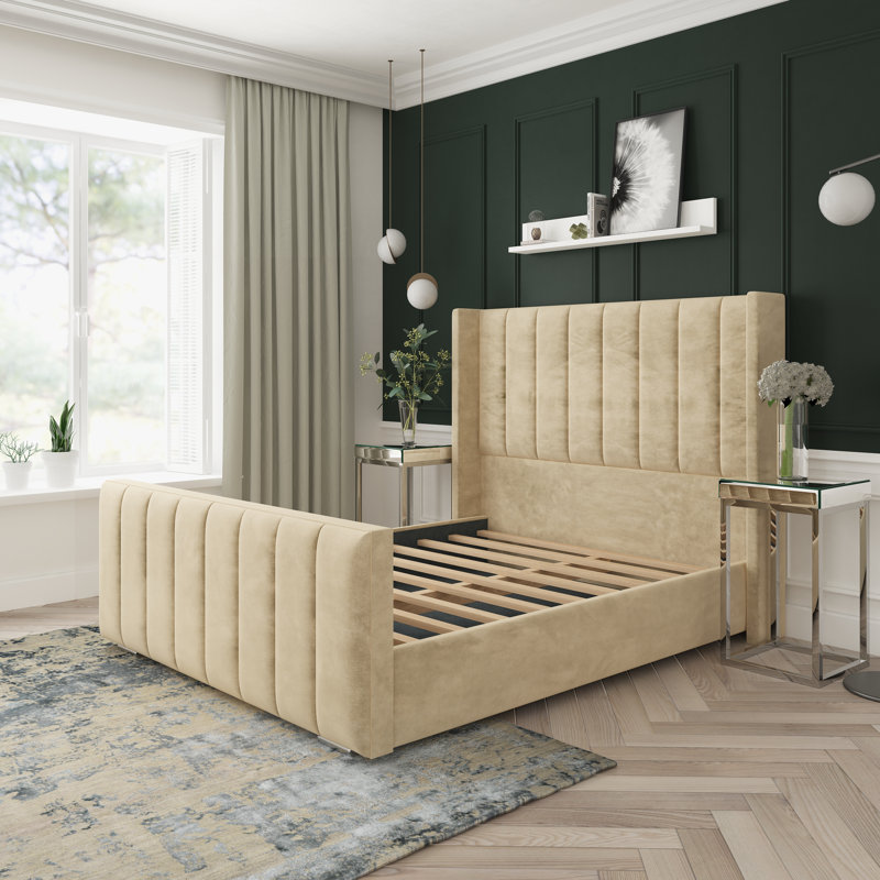 Willow Conistan Upholstered Bed Frame, Cream, Kingsize (5')