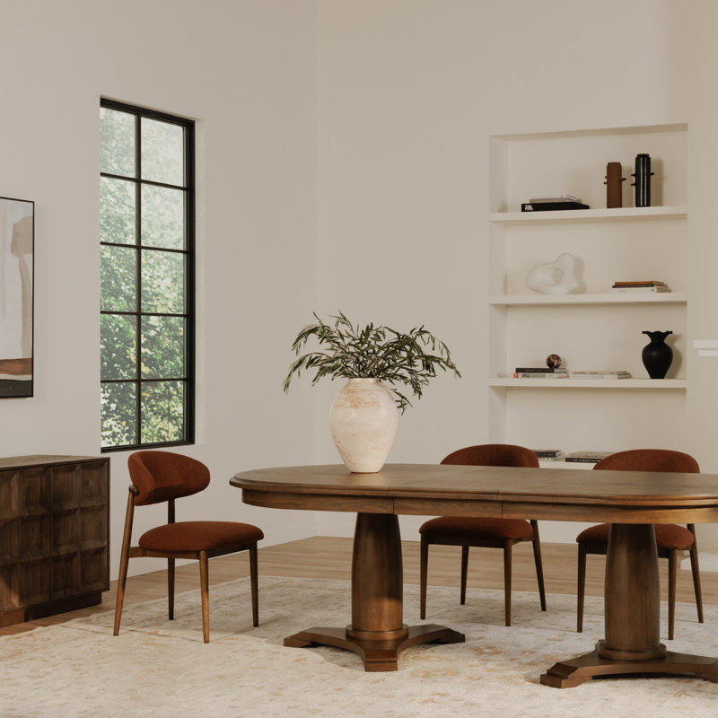 Deloris Dining Chair, Rust Performance Chenille