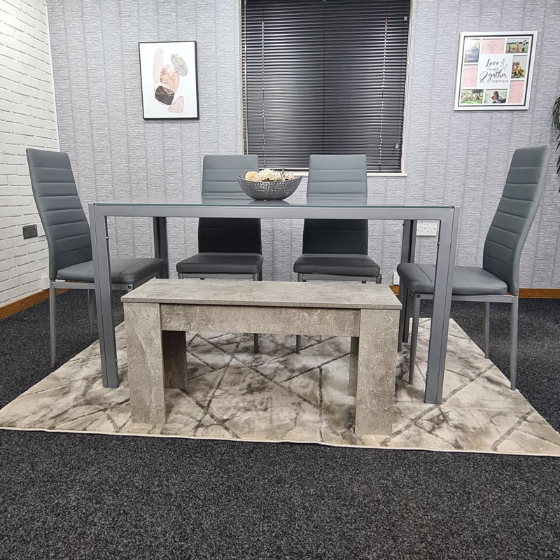 Flanagan 6 - Person Dining Set, H75 x L120 x W70cm