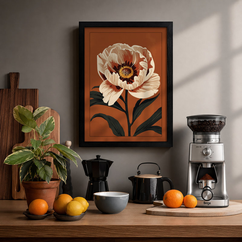 Bloom Botanical - Print, A2 - 59.4 x 42.0 cm, Black