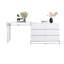 Commode polyvalente avec bureau réglable et rangement abondant pour tous les besoins
