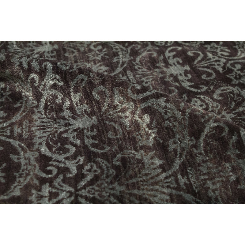 Wool Damask Area Rug