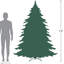 Arbre de Noël artificiel pin 7,5 pi pré-éclairé avec lumières Northern