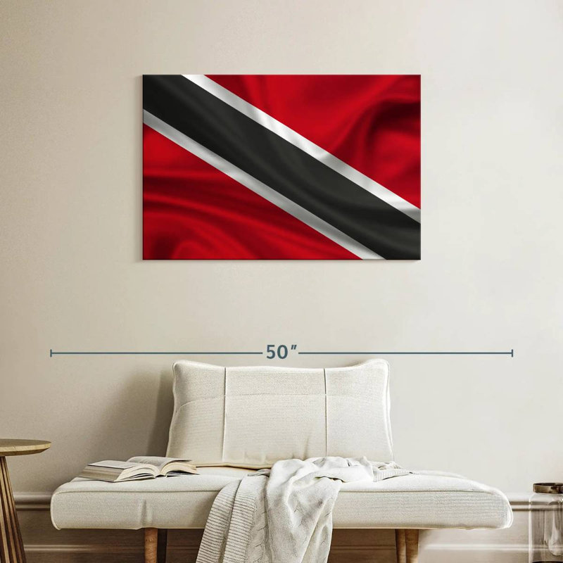 Drapeau en soie Borges de Trinité-et-Tobago, H 24 po x l 36 po