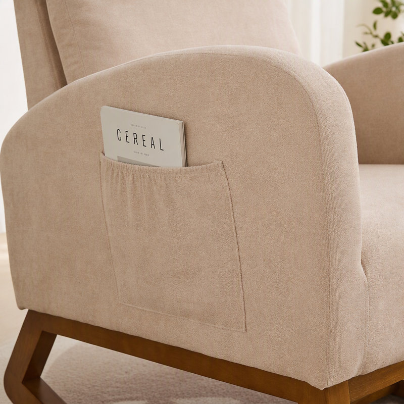 Fauteuil à bascule l 27 po Sherpa, Beige