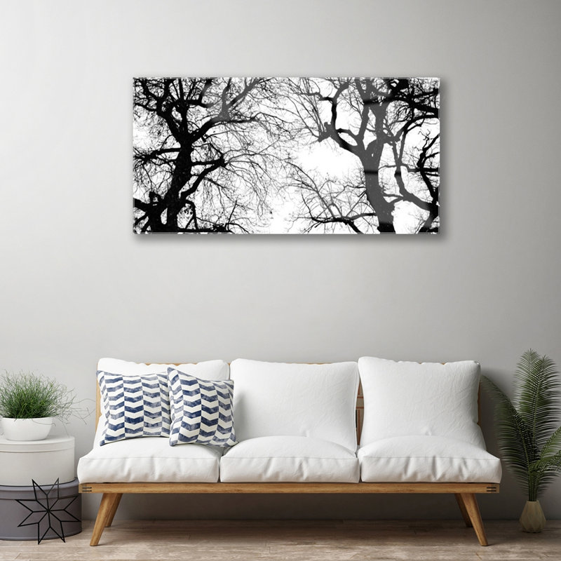 Trees - No Frame Print on Glass