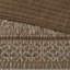 Courtepointe 6 pièces - brun / or, motifs à rayures, coutures, coussins décoratifs inclus, détails de la feuille et du coussin brodé-118742609