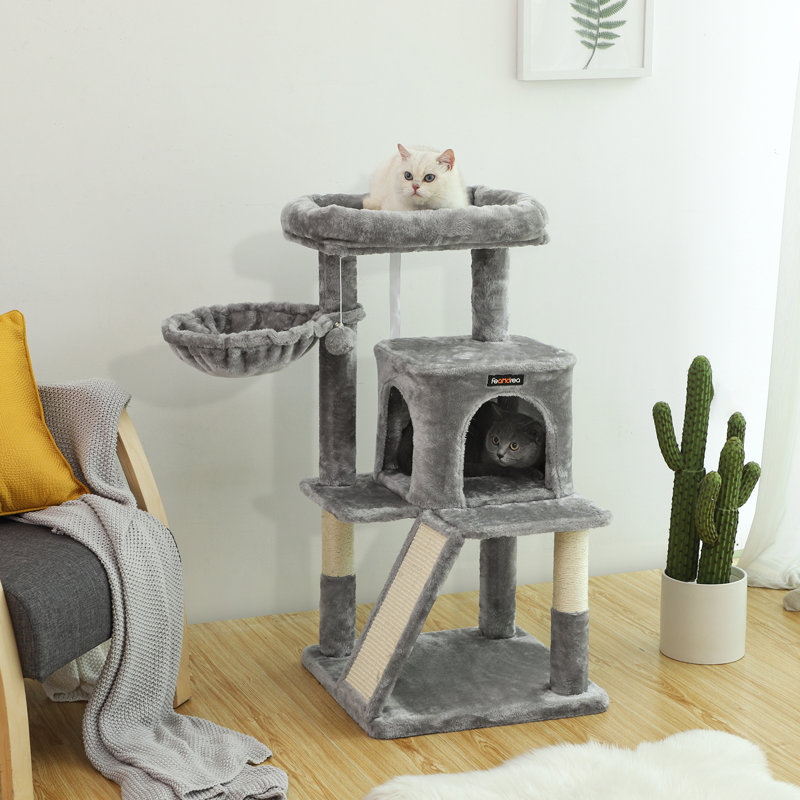 96cm H Cat Tree, Light Brown