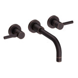 East Linear Wall Mount Bathroom Faucet