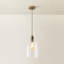 Alicemae 1 - Light Brushed Brass Pendant