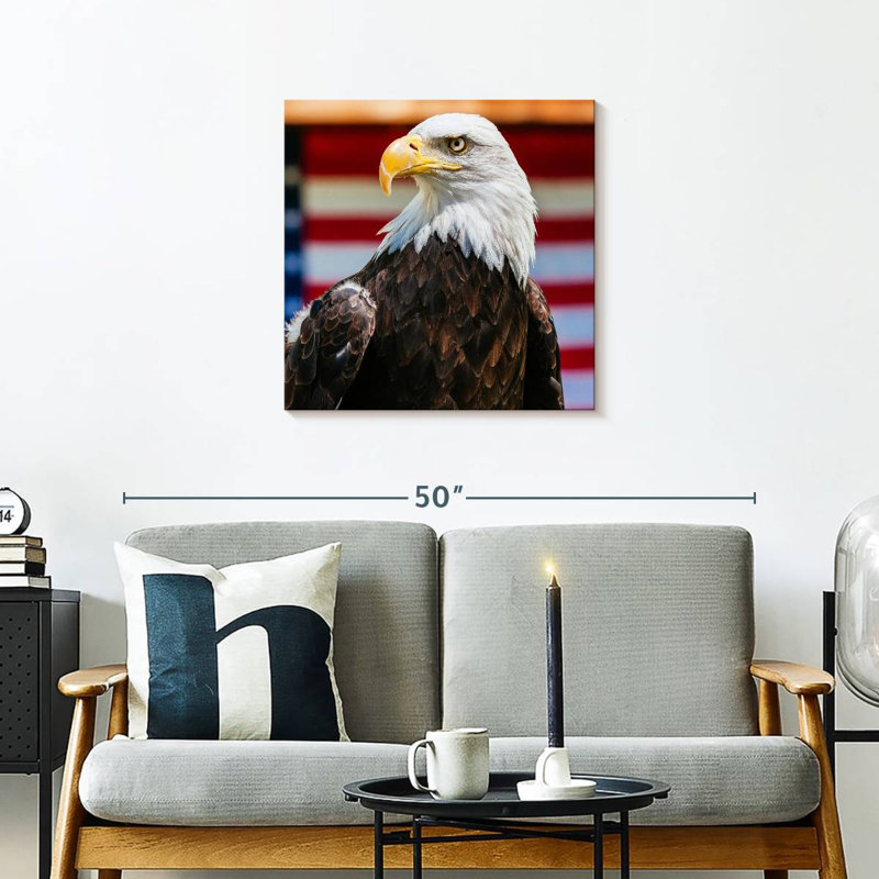 Brampt Mighty US Bald Eagle, 24" H x 24" W