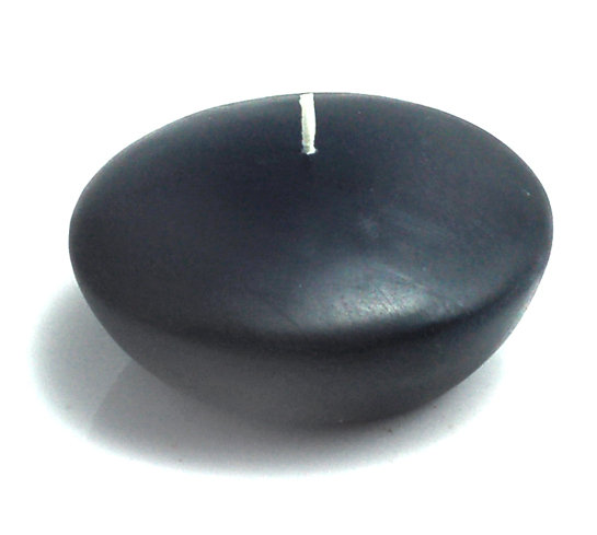 Ensemble de bougies flottantes non parfumées, H 1 po x 1,75 po de diamètre, Noir, Ensemble de 288