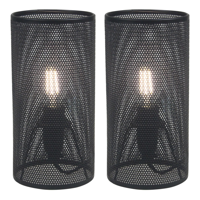 Omro Metal Table Lamp, Black