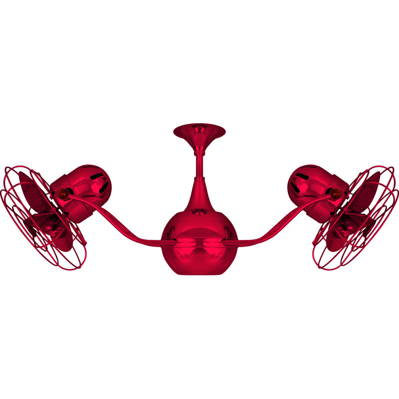42" Vent Bettina 6  Blade Ceiling Fan, Rubi