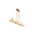 Orleans 5-Light Linear Chandelier in Gold-100668950-100668953
