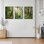 «Sunlight Forest Stream», ensemble de 3 reproductions d'art sur toile tendues sur toile