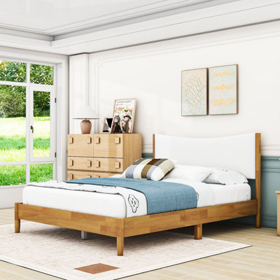 Grand lit avec rangement sous le lit et tête de lit tapissier en velours