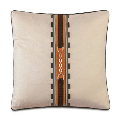 Equestrian Linen Square Pillow Cover & Insert